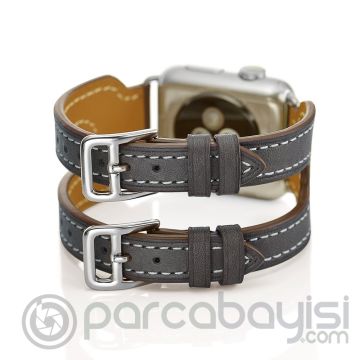 Ally Apple Watch 7-8 41mm 6-5-4 40mm Çift Kayış Kordon Kayış 3-2-1 38mm