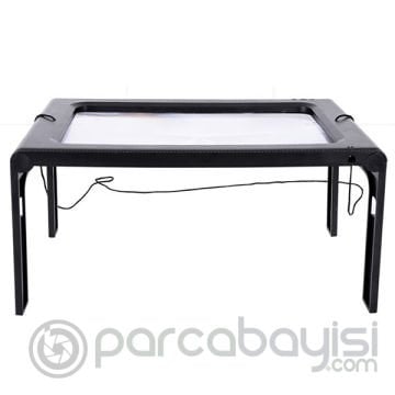 ALLY 2.5X Usb Led Işıklı Boyunluklu Masa Standlı  Büyüteç