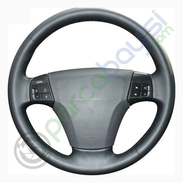 Volvo V50 2006-12 Araca Özel Dikişli Deri Direksiyon Kılıfı