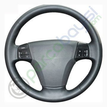 Volvo V50 2006-12 Araca Özel Dikişli Deri Direksiyon Kılıfı