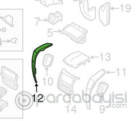 Sorento Torpido Bakaliti Sol Siyah Orjinal | 847703E500Wk