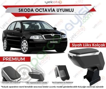 Skoda Octavia Uyumlu Lüx Siyah Kolçak Kol Dayama Ultra Kaliteli