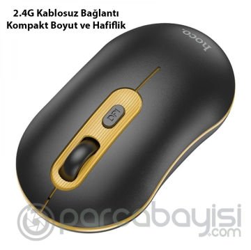 HOCO GM21 Platinium 1600dPi 2.4G Bluetooth Kablosuz Optik Mouse