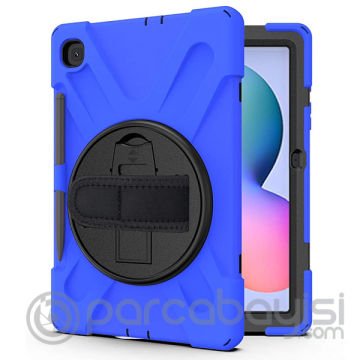 Galaxy Tab S6 Lite P610-P615- P617 Kılıf Kalem Yerli 3 Katmanlı Standlı Zırh Kılıf-Shockproof