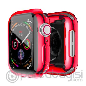 ALLY Apple Watch 7-8 41mm 360 Koruma Ultra Slim Silikon Kılıf