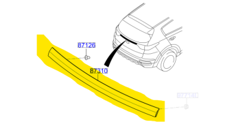 Kia Sportage 3. Stop Plaka Üst Orjinal | 87310F1501