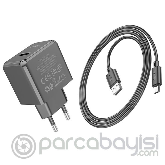 HOCO CS11A USB Port + USB to Type-C Şarj Kablosu ve Adaptörü Seti