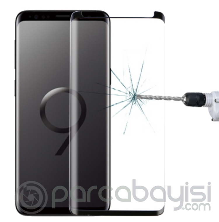 Ally Samsung Galaxy S9+ Plus İçin 3d Kaplama Kavisli Kırılmaz Cam Ekran Koruyucu