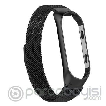 Xiaomi Mi Band 4-3  Metal Kayış Kordon Milano Loop