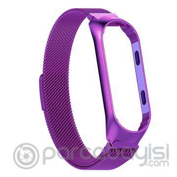 Xiaomi Mi Band 4-3  Metal Kayış Kordon Milano Loop