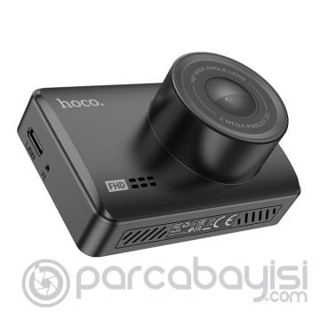HOCO DV3 Dijital Ekran 1080P Çift Kamera Araç DVR Sürüş Kaydedici Kamera