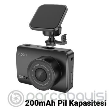 HOCO DV3 Dijital Ekran 1080P Çift Kamera Araç DVR Sürüş Kaydedici Kamera