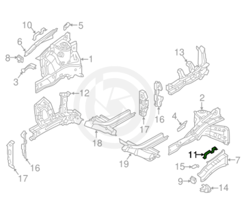Kia Rio Stonic Arka Çamurluk Tampon Braketi Sol Orjinal | 64575H8000