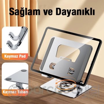 ALLY J18 360 Dönebilen Ayarlanabilir Laptop-Bilgisayar Standı