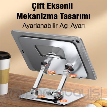 ALLY J18 360 Dönebilen Ayarlanabilir Laptop-Bilgisayar Standı