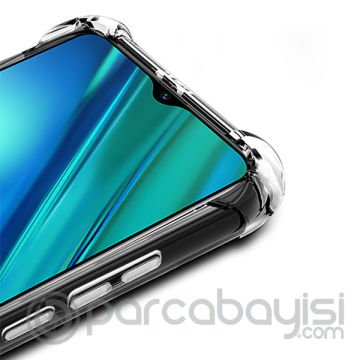 Realme 5 Pro-Realme Q Anti-Drop Darbe Emici Silikon Kılıf