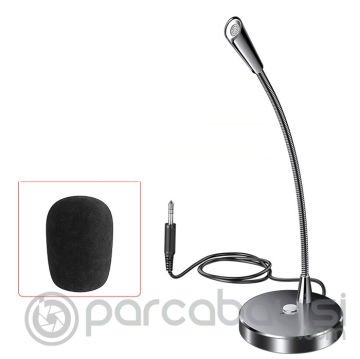ALLY MC W33 Masaüstü 3.5mm Jack Mikrofon Podcast Yayın Mikrofonu