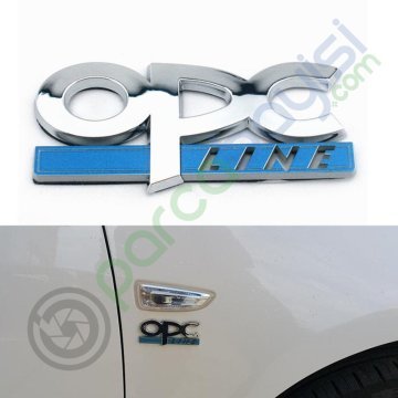Opc Line Metal 3D Amblem Logo Orjinal Style