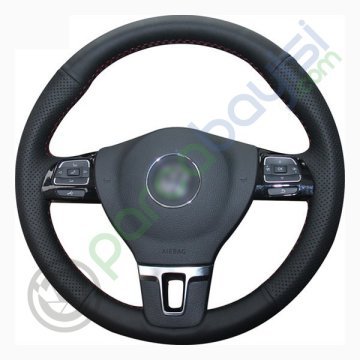 Volkswagen Tiguan Araca Özel Dikişli Deri Direksiyon Kılıfı