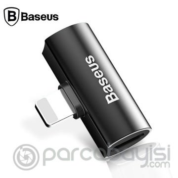 Baseus L46 İPhone 14-13-12,11Lightning Kulaklık+Şarj Usb Adaptörü