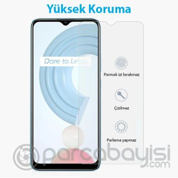 Ally OPPO Realme C21 Tempered Cam Ekran Koruyucu