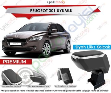 Peugeot 301 Uyumlu Lüx Siyah Kolçak Kol Dayama Ultra Kaliteli