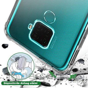 Huawei Mate 30 Lite-Nova 5i Pro Anti-Drop Darbe Emici Silikon Kılıf