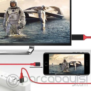 İPhone 11,11 Pro 7,8,XS,XS 2metre Hdtv Hdmi Şarj Ve Kablosu