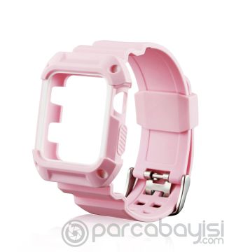 Ally Apple Watch İçin1-2-3 42mm C-Armor Korumalı Silikon Kayış