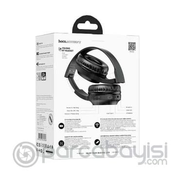 HOCO W46 Hi-Fi Yüksek Ses Bluetooth 5.3 Kablosuz Kulaküstü Kulaklık