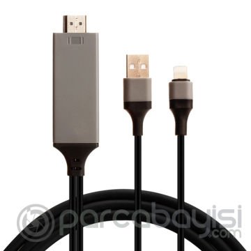 İPhone 11,11 Pro 7,8,XS,XS 2metre Hdtv Hdmi Şarj Ve Kablosu