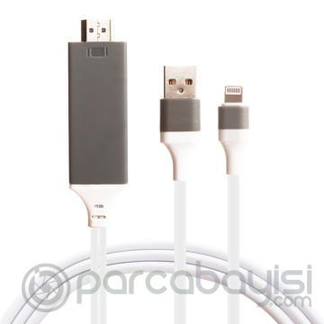 İPhone 11,11 Pro 7,8,XS,XS 2metre Hdtv Hdmi Şarj Ve Kablosu