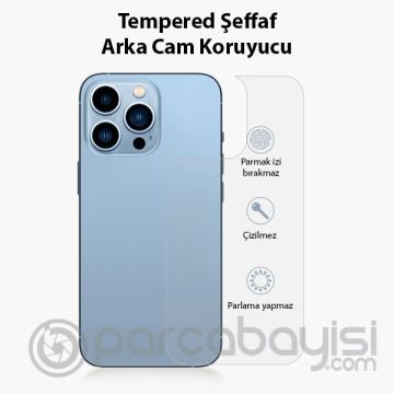 Ally iPhone 13 - 13 Pro 6.1inç Tempered Arka Cam Koruyucu
