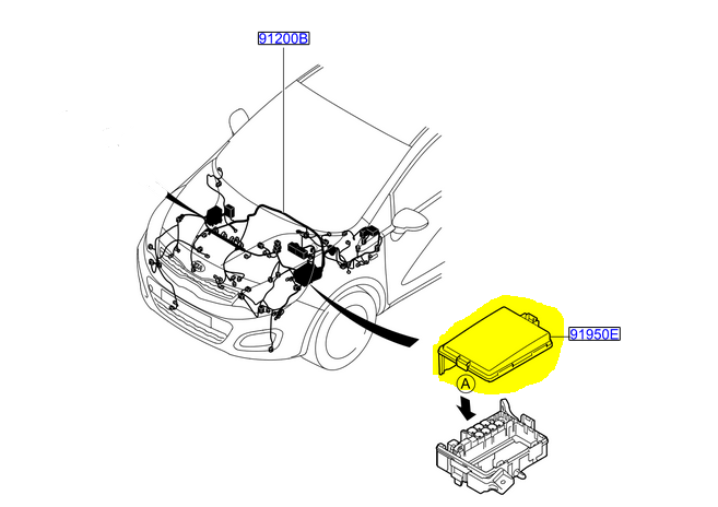 Kia Rio Üst Kapak Orjinal | 919501W420