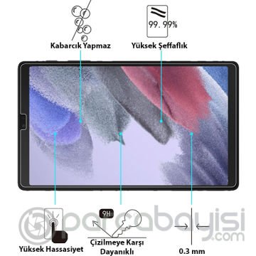 SM Galaxy Tab A7 Lite T220-T225 Tempered Kırılmaz Cam Ekran Koruyucu