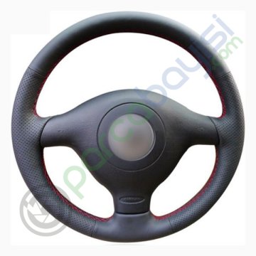 Skoda Fabia 2003 Rs Araca Özel Dikişli Deri Direksiyon Kılıfı