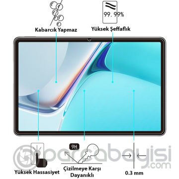 Huawei MatePad 11 2021-Honor V7 Pro 11 Tempered Kırılmaz Cam Ekran Koruyucu