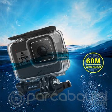 PULUZ PU353 GoPro HERO 8 İçin 60M Sualtı Su Geçirmez Kılıf Kapak