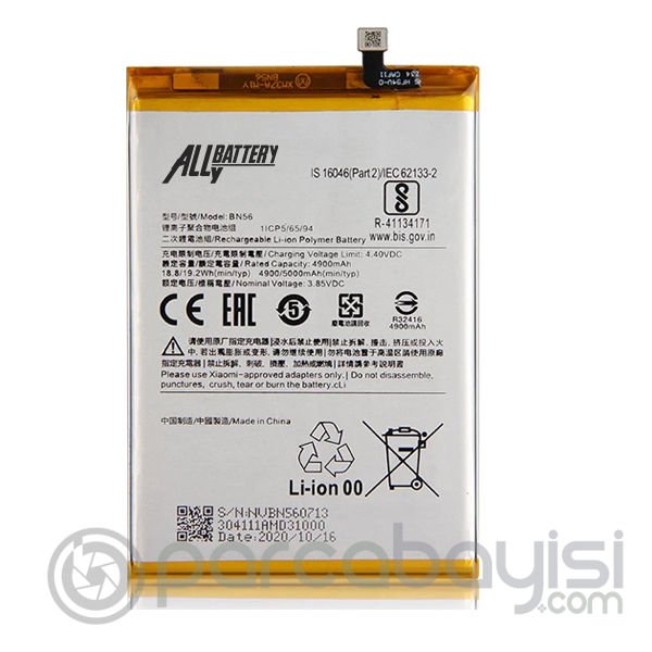 Xiaomi Redmi 9A 9C Xiaomi POCO M2 Pro Pil Batarya  BN56 Batarya