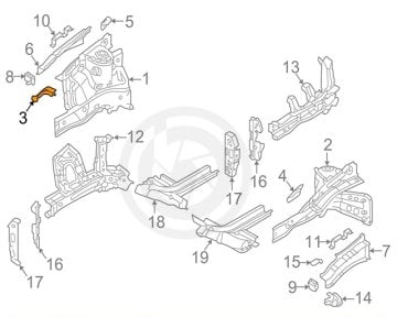 Kia Rio Stonic Ön Çamurluk Braketi Orjinal | 64587H8000