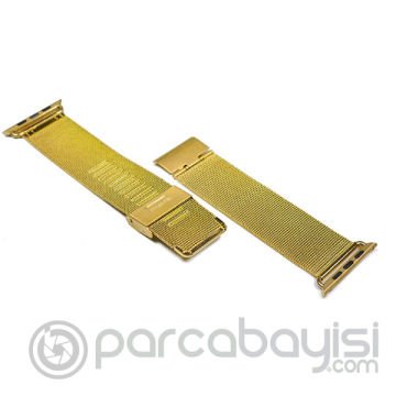 Ally Apple Watch 7-8 45mm 6-5-4 44mm Kayış Kordon Milano Metal Klasik 3-2-1 42mm