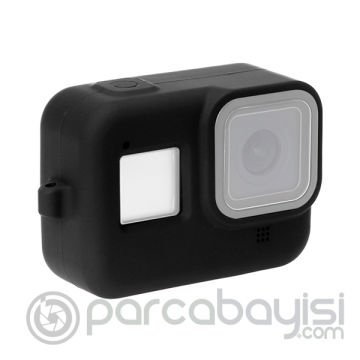 PULUZ PU428B GoPro HERO8 İçin Silikon Koruma Kılıfı+Wrist Strap