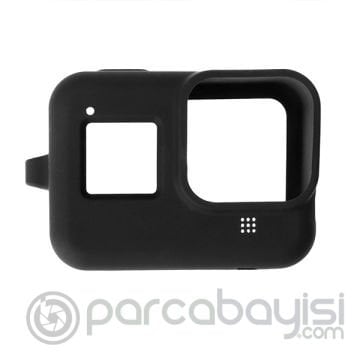 PULUZ PU428B GoPro HERO8 İçin Silikon Koruma Kılıfı+Wrist Strap