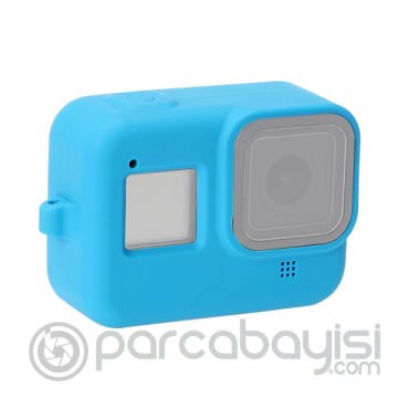 PULUZ PU428B GoPro HERO8 İçin Silikon Koruma Kılıfı+Wrist Strap