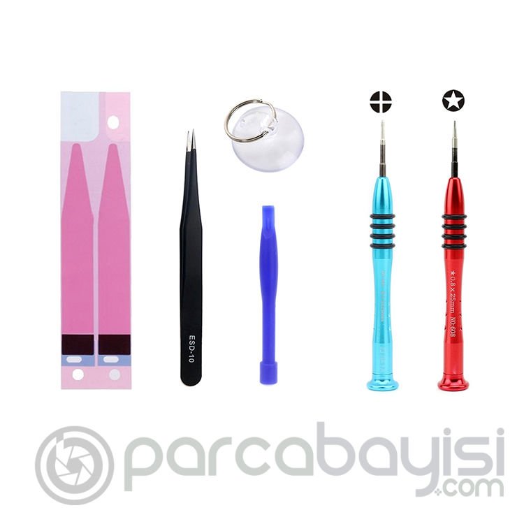 Jiafa Jf-8165 6in1 İPhone 6-6S5-5-SE-5C  Batarya Tamir Seti