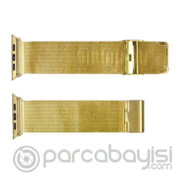 Ally Apple Watch 7-8 41mm 6-5-4 40mm Kayış Kordon Milano Metal Klasik Kopça 3-2-1 38mm