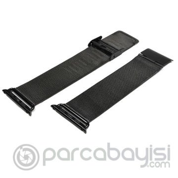 Ally Apple Watch 7-8 41mm 6-5-4 40mm Kayış Kordon Milano Metal Klasik Kopça 3-2-1 38mm
