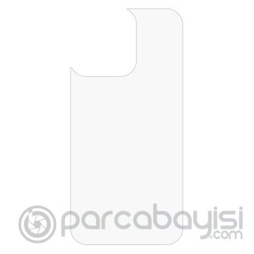 Ally iPhone 13 Pro Max 6.7 Tempered Şeffaf Arka Cam Koruyucu