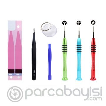 Jıafa Jf-8163 7in1 İphone 6,6s,7,8 Batarya Yapışkanlı Kaliteli Tornavida Set