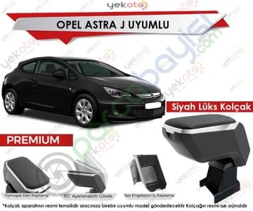 Opel Astra J Uyumlu Lüx Siyah Kolçak Kol Dayama Ultra Kaliteli